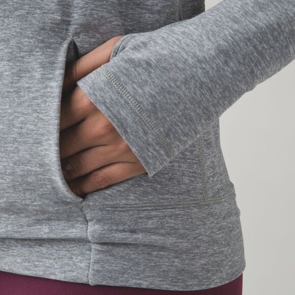 Lululemon Make A Move Long Sleeve Heathered Battleship Size 4 - Picture 4 of 9